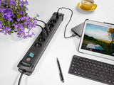 Regleta De Enchufes Brennenstuhl Premium-Line 6-Way Sw.3m Usb