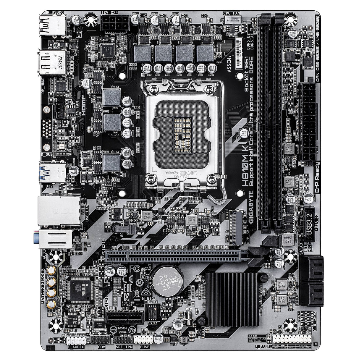 Gigabyte H810m K Lga1851 1xdp 1xhdmi