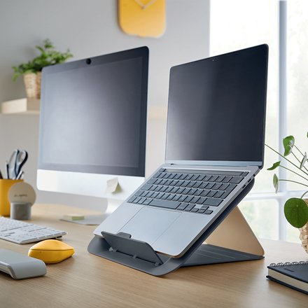 Leitz Ergo Cosy Soporte Para Ordenador Portátil Gris 43,2 Cm (17")