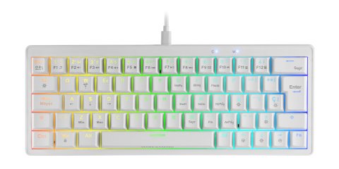 Teclado Gaming Mecánico Mars Gaming Mkminipro Switch Marrón Blanco