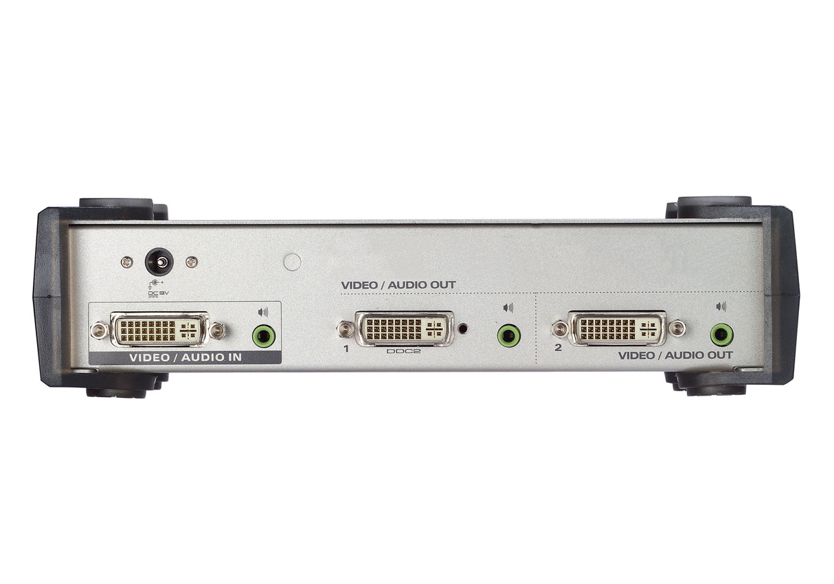 Divisor De Monitor Dvi, Aten Vs162, 2 Puertos, Con Audio