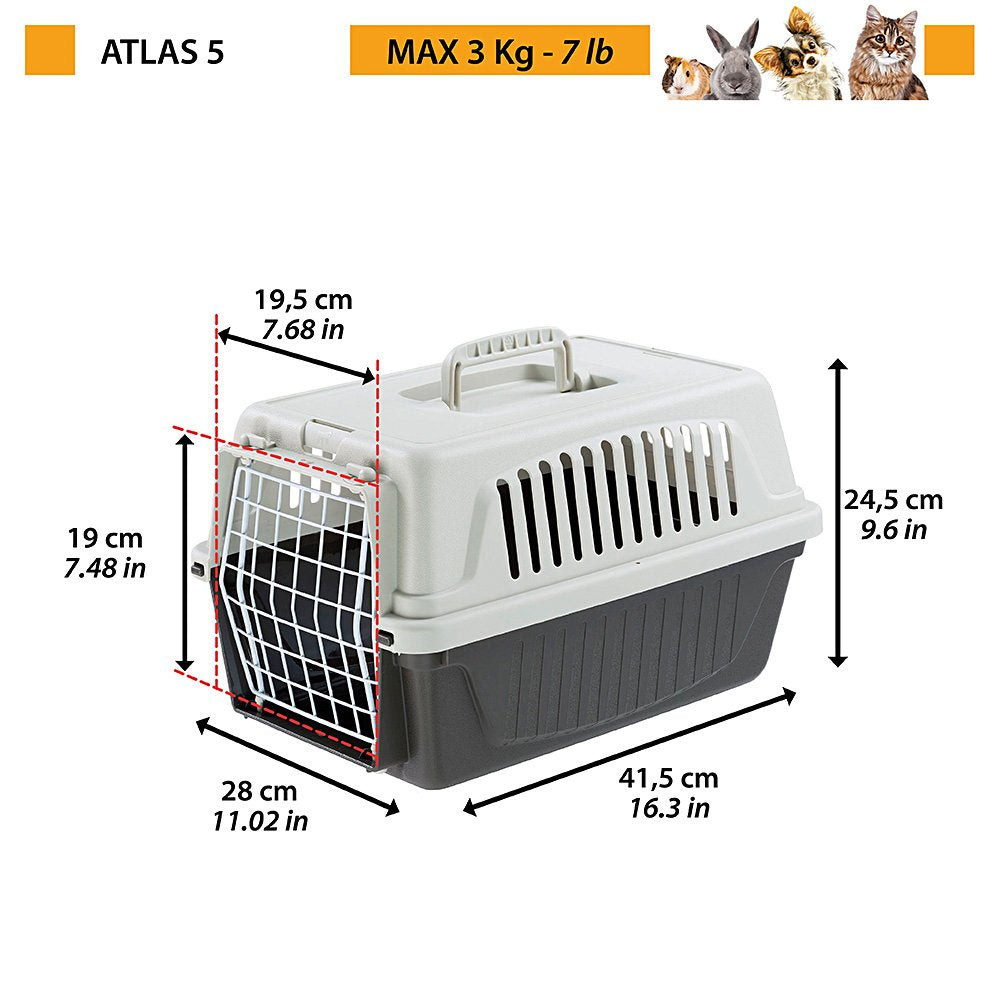 Atlas 5 Gris - Transportador Para Animales Pequeños