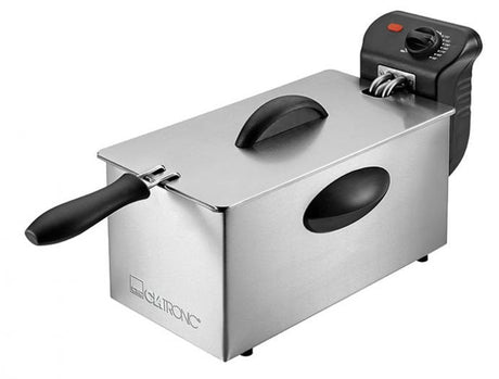 EAN 4006160636840 - Clatronic 263684 freidora Sencillo Independiente 2000 W Negro, Acero inoxidable imagen 1