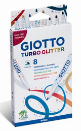 Giotto Rotuladores De Colores Turbo Glitter Estuche De 8
