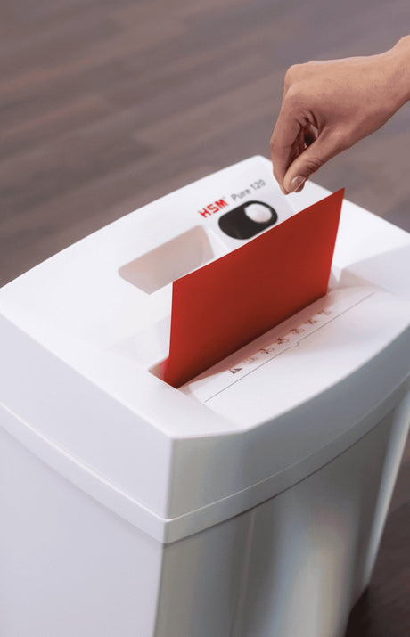 EAN 4026631054461 - HSM PURE 120 triturador de papel Corte en partículas 55 dB 22,5 cm Blanco imagen 7