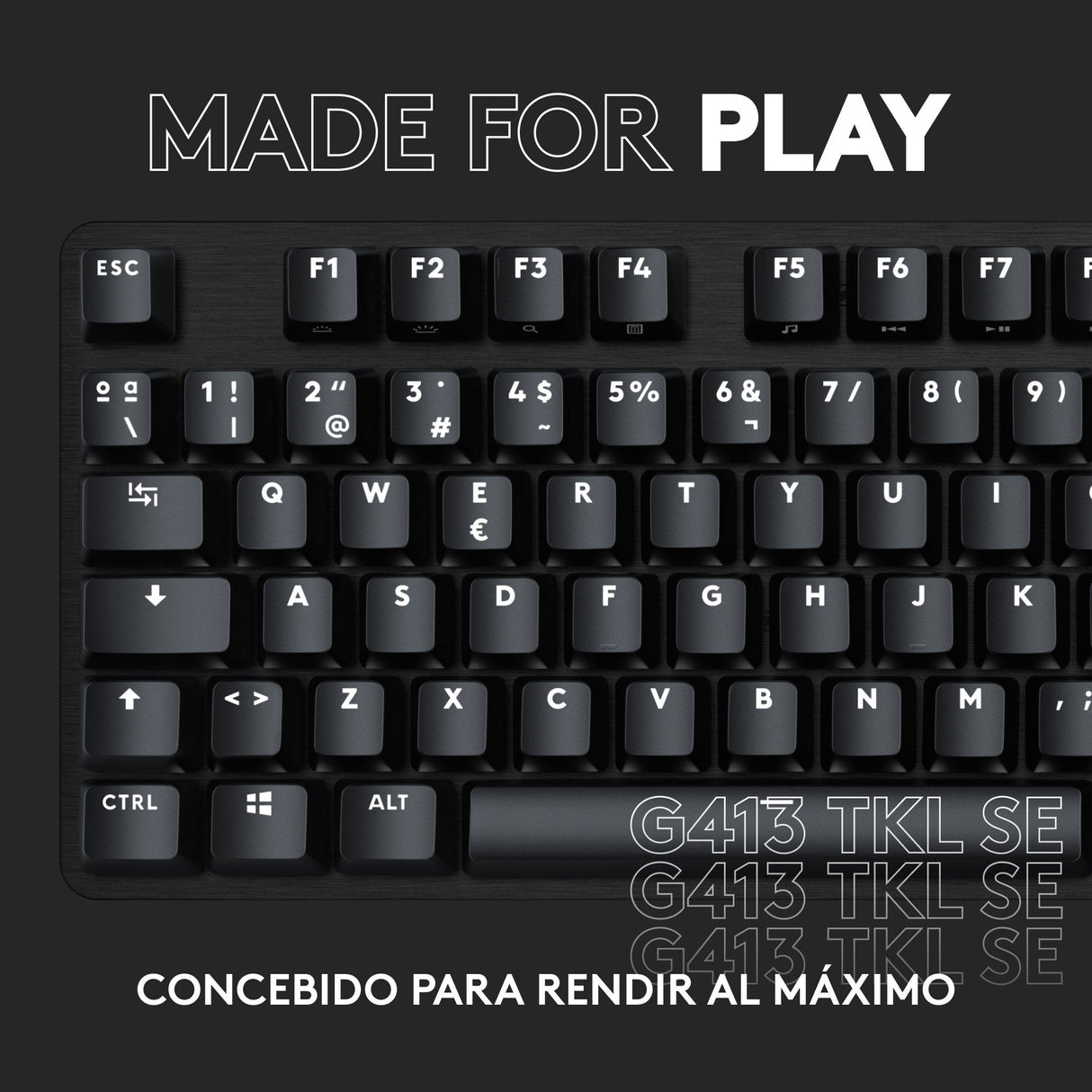 Teclado Español Logitech G G413 Tkl Se Usb Qwerty Negro