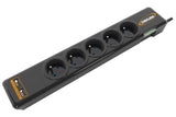 5 French Sockets With Surge  Protection - S5 - Usb