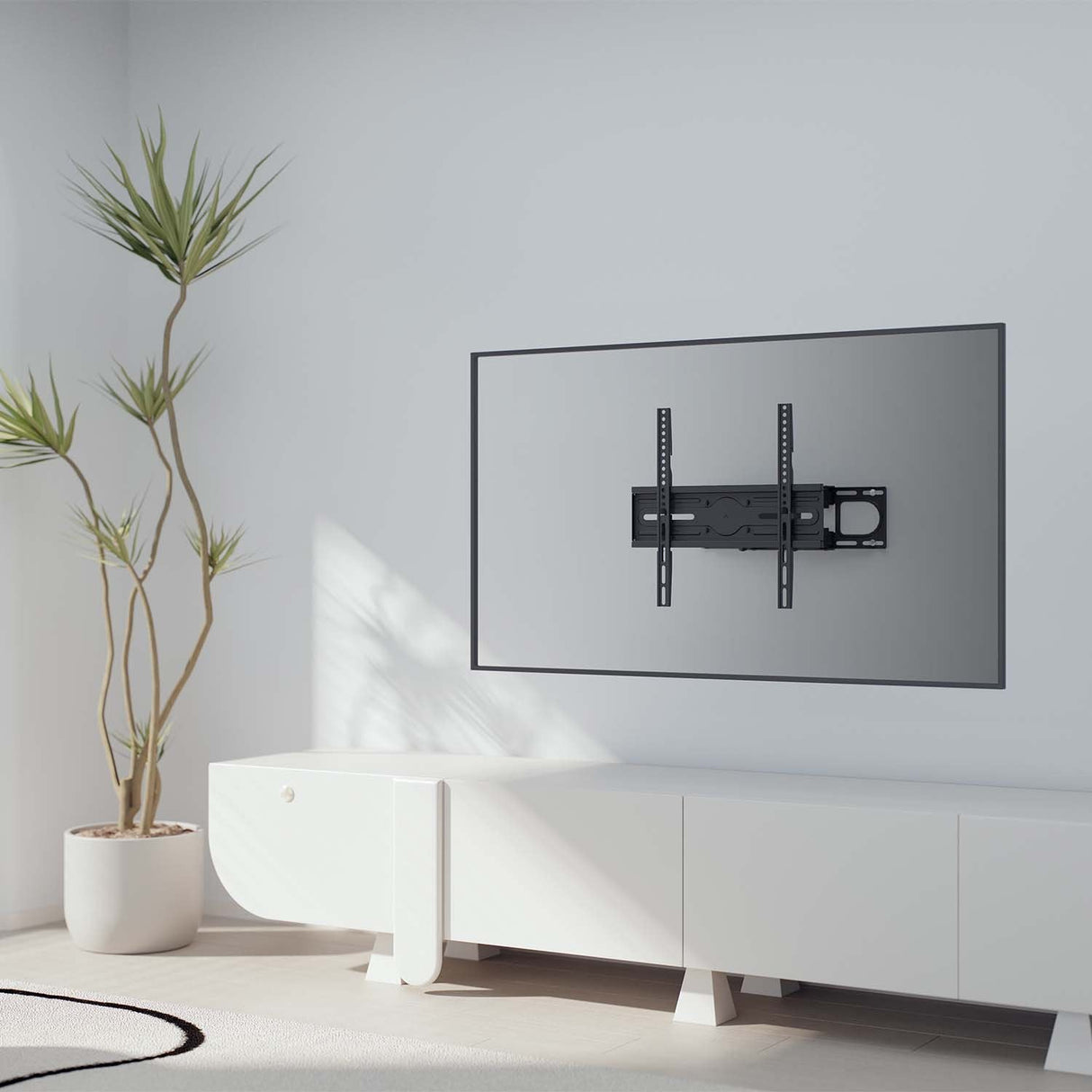 Aisens Soporte Eco Giratorio, Inclinable Y Nivelable Para Monitor/Tv 40kg De 32-70, Negro