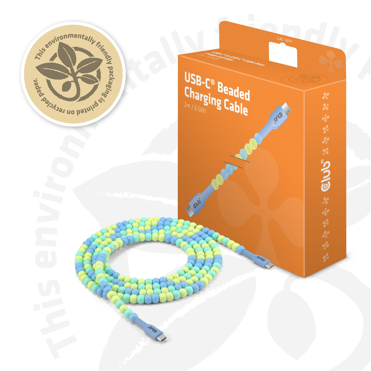 EAN 8719214473303 - CLUB3D CAC-3011 cable USB 2 m USB C 0,48 Gbit/s 60 W Azul, Verde imagen 9