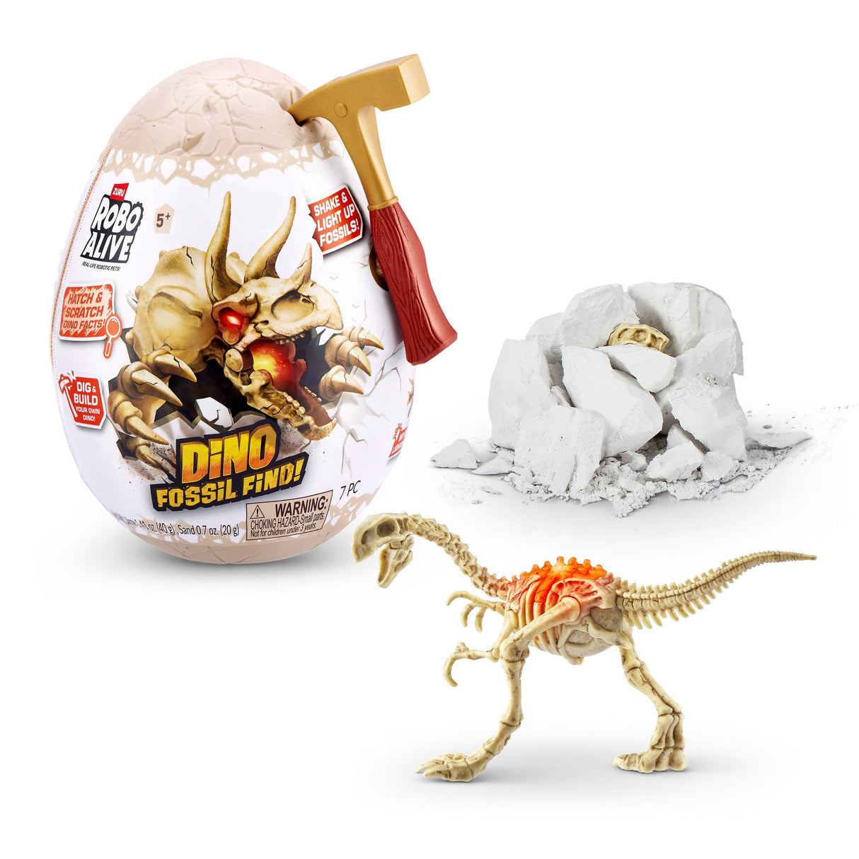 Zuru Robo Alive - Mini Dino Fossil Find, Artículo Ordenado De Figura, Una Figura 71115tq2