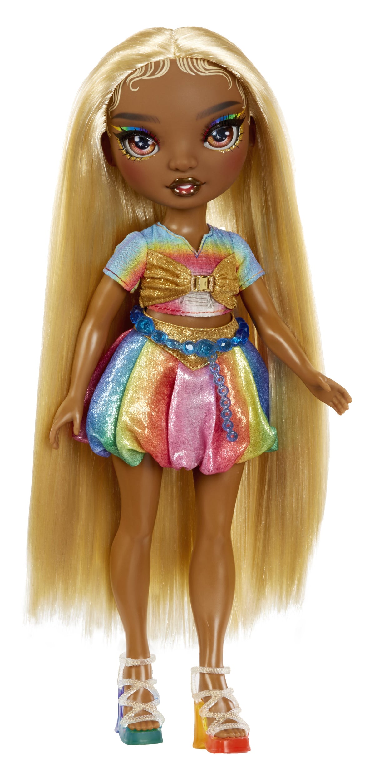 EAN 0035051526797 - Rainbow High Hair Chalk & Style Doll- Meline (Gold) imagen 2