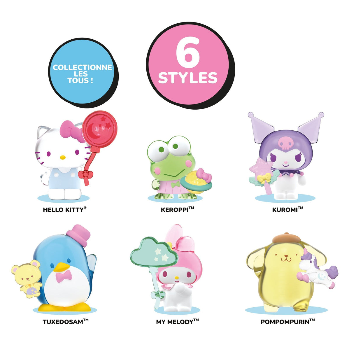 Blister 6 Figuras Hello Kitty 5cm
