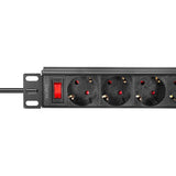 EAN 4052792046601 - LogiLink PDU4B01 unidad de distribución de energía (PDU) 4 salidas AC 1U Negro imagen 4