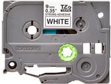 Original Brother Cinta Rotuladora Laminada Negro/Blanco 8m 9mm