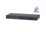 Aten Kh1516a, Switch Kvm Cat.5 De 16 Puertos Con Puerto Para Conexión En Cadena, 19", 1u