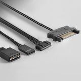 Pack 3 Ventiladores Mars Gaming Mf-3dkit 12cm + Hub + Mando A Distancia Argb Negro