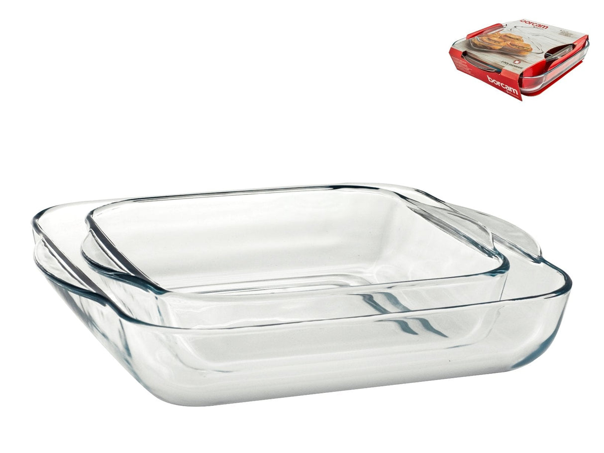 Set 2 Bandejas Rectangulares Para Horno