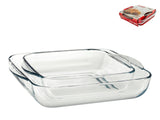 Set 2 Bandejas Rectangulares Para Horno
