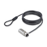 Slim Laptop Cable Lock 6.6ft - K-Slot Compatible Combination