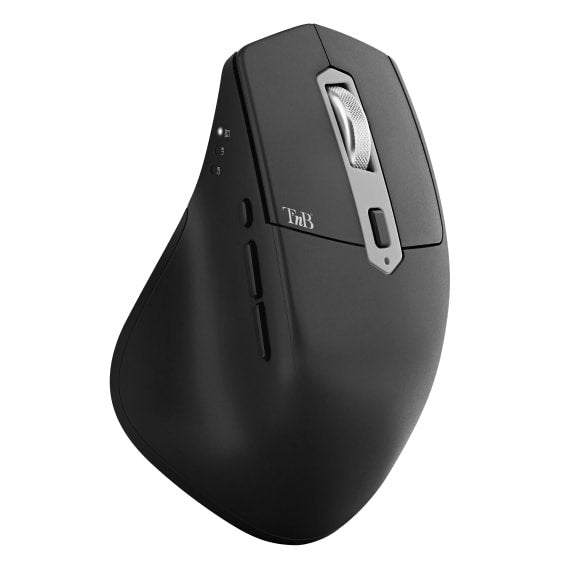 Ratón Inalámbrico Semi-Ergonómico T Nb Dual Connect Iclick (Negro)