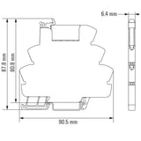 Weidmüller Trz 24vdc 1co Relaiskoppler 1we 24vdc 6a Zugfederan. 1122880000