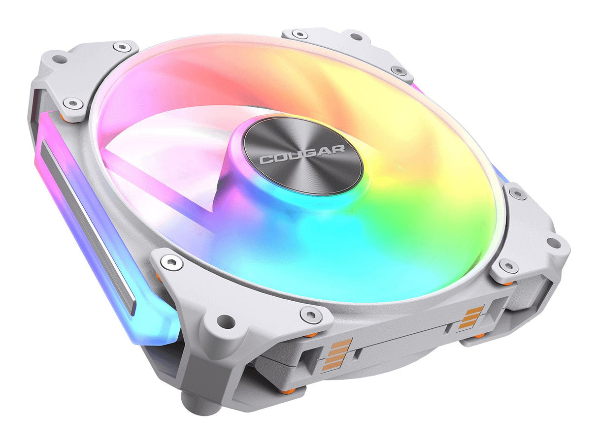 Ventilador Pc Cougar  Apolar 120 Argb, Reverse Blade, Blanco