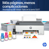 Impresora Multifunción Tinta Hp Smart Tank 5107 Smart Tank 5106 Y 5108 Color Con Depósito De Tinta Recargable Wi Fi Blanco