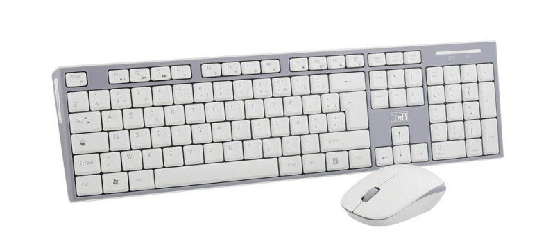 Ensemble Teclado - Ratón Inalámbrico T Nb Classy (Gris/Blanco)