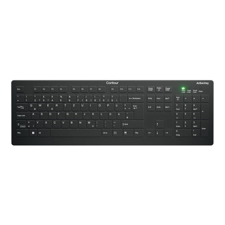 EAN 7061111072433 - Contour Design Active Key AK-C8112 teclado Médico RF inalámbrico QWERTZ Alemán Negro imagen 1