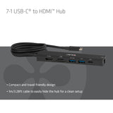 Club3d Usb-C 7in1-Hub >Hdmi 2xusb Usb-C Lan 4k60hz Pd140w Retail