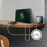 Aisens Cargador Gan 65w - 2xusb-C Pd3.0 Qc4.0 - 1xusb-A Qc3.0 - Blanco