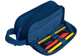 Oxford B-Smart Estuche Portatodo - 3 Compartimentos - Asa Lateral - Fabricado En Material Reciclado - Color Azul