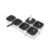 Regleta De Enchufes De 4 Vías Logilink, 4xcee 7/3 + 2xusb-A, 1,5 M
