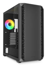 Caja Pc Sharkoon Ak2 Rgb Negra, Vidrio Templado 4044951041626