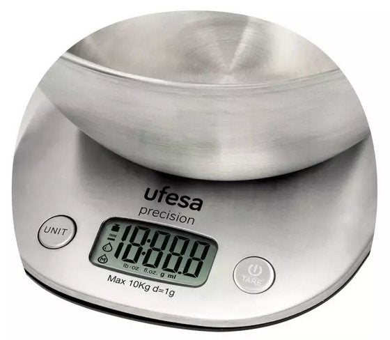 Ufesa Bc1700 Báscula De Cocina Acero Inoxidable Encimera Báscula Electrónica De Cocina