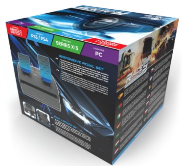 EAN 3700104441828 - Spirit of Gamer SOG-RWP5 mando y volante Negro, Azul USB Volante + Pedales Digital PlayStation 5, PlaySta imagen 9