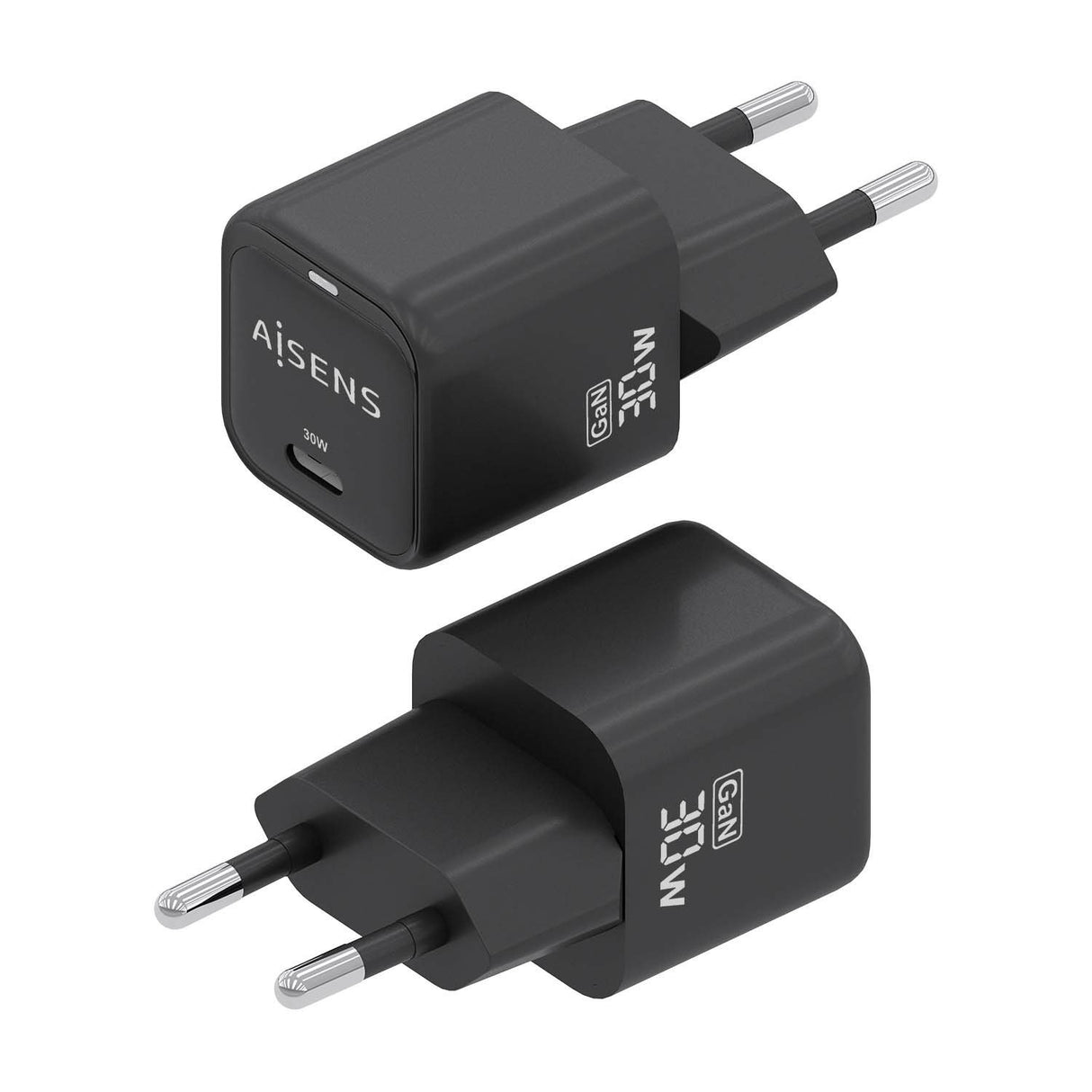 EAN 8435739900833 - AISENS ASCH-30W1P019-BK cargador de dispositivo móvil Universal Corriente alterna Carga rápida Interior imagen 3
