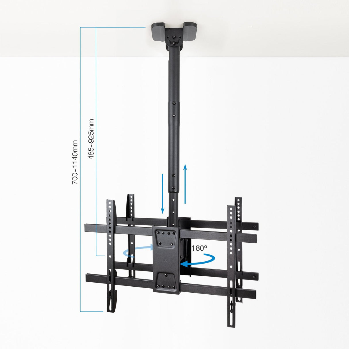 Soporte Techo 2 Pantallas 43-86" Negro