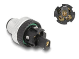 Delock 60534 M12 Conector Codificado A De 5 Pines Macho Para Montaje Con Conexión Por Tornillo