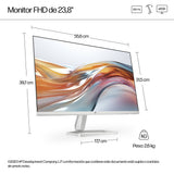 EAN 0197498936666 - HP Series 5 23.8 inch FHD White Monitor - 524sw pantalla para PC 60,5 cm (23.8") 1920 x 1080 Pixeles Full imagen 8