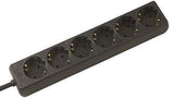EAN 4016514038640 - Secomp SELLY power strip base múltiple 1,5 m 6 salidas AC Interior Negro imagen 1
