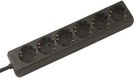 EAN 4016514038640 - Secomp SELLY power strip base múltiple 1,5 m 6 salidas AC Interior Negro imagen 1