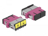 Lwl Kupplung Mit Laserschutzklappe Sc Duplex Buchse Zu Sc Duplex Buchse Multimode Violett