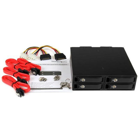 EAN 0065030859837 - StarTech.com SATSASBP425 panel bahía disco duro 13,3 cm (5.25") Bandeja para disco duro Negro imagen 8