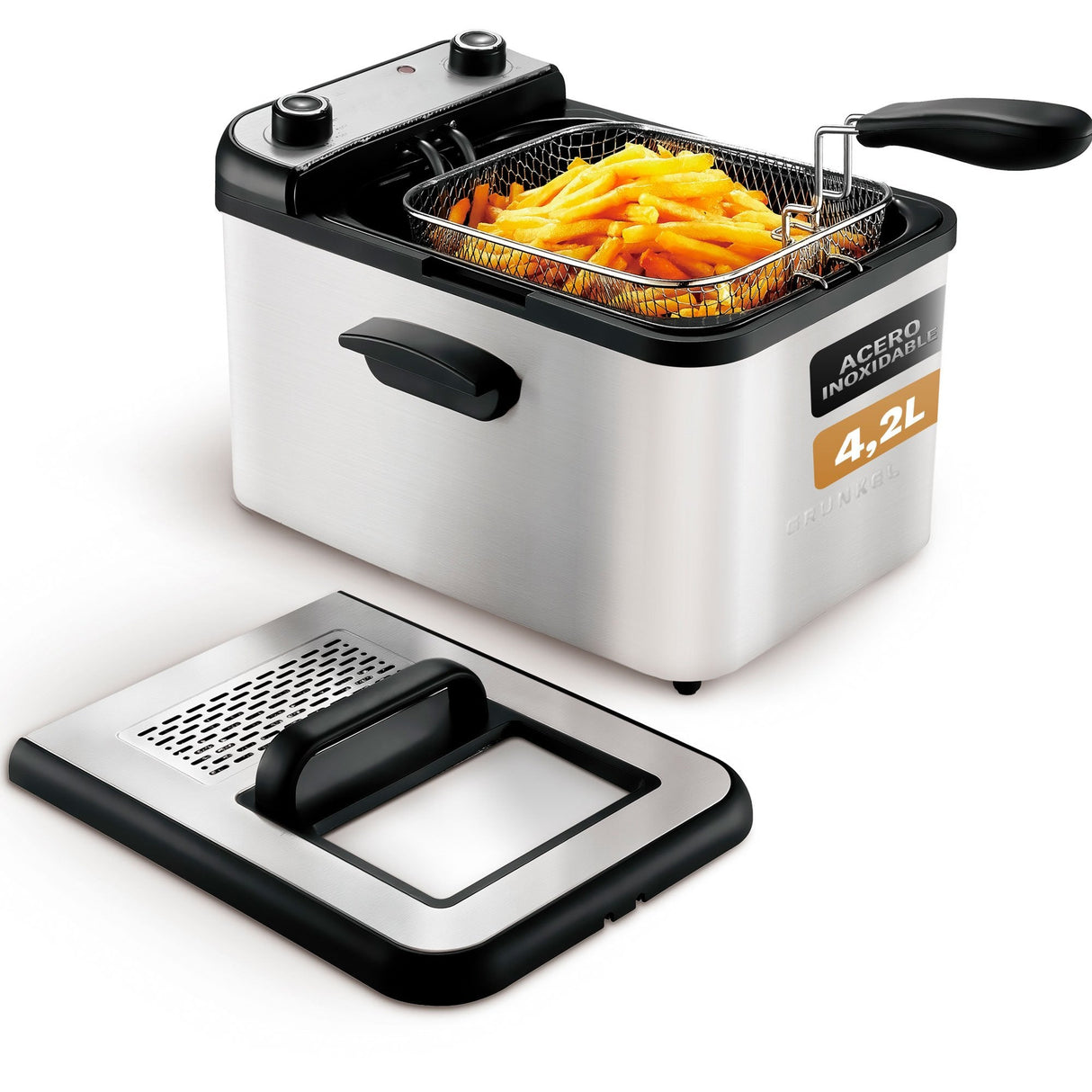 Freidora Grunkel Maxi Fry Pro 3000w Capacidad 4.2l
