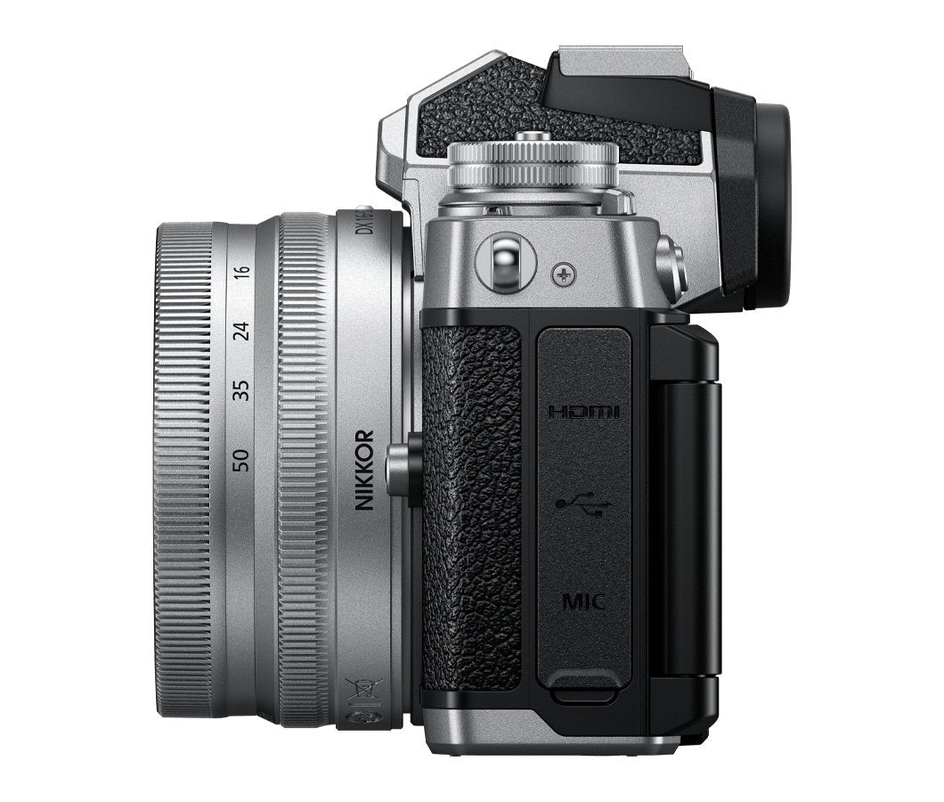Cámara Evil Nikon Z Fc Con Objetivos Dx 16-50mm Vr Y Dx 50-250 Vr - Negro Plata