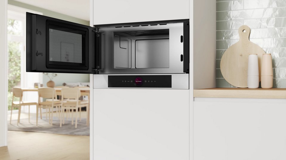 Microondas Bosch Serie 8 Bfl7221w1 Blanco Solo Microondas Integrado 21 L 900 W