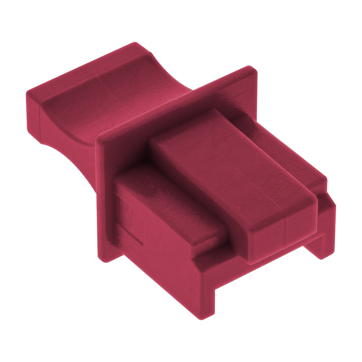 Inline Guardapolvo Para Rj45 Hembra Rojo Oscuro 10uds.