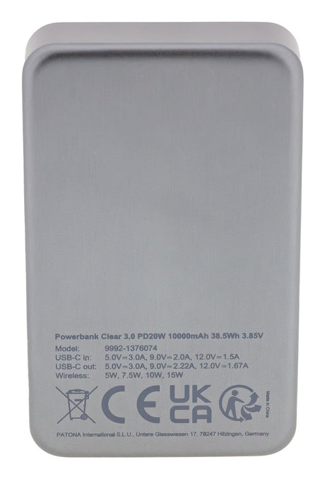 EAN 4055655232296 - PATONA 9992 batería externa Polímero de litio 10000 mAh Negro imagen 6