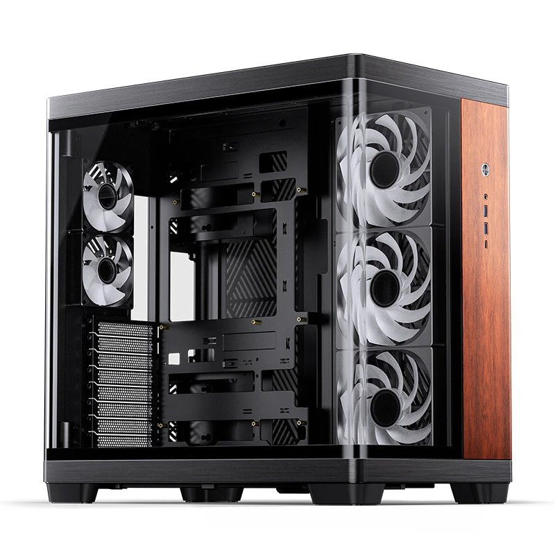 Caja Atx Jonsbo Tk-4 Wood Cristal Templado Negro